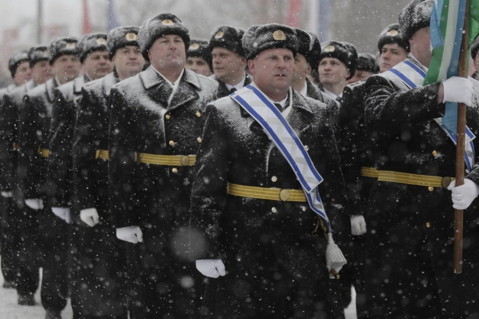 Парад войск Псковского гарнизона в День защитника Отечества Парад войск Псковского гарнизона в День защитника Отечества