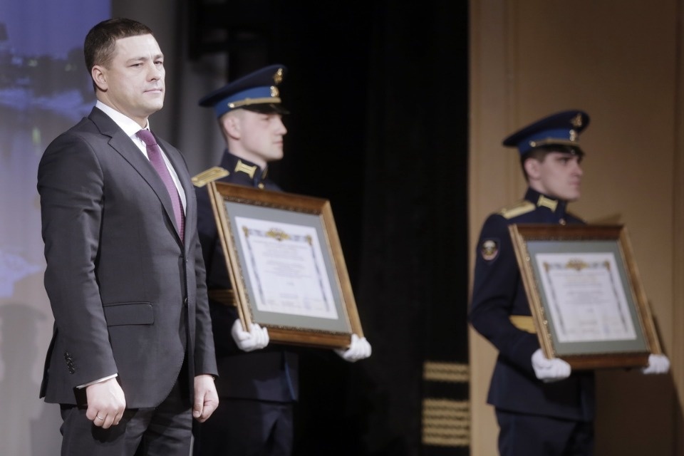 Псковской области торжественно вручили официальные символы Псковской области торжественно вручили официальные символы