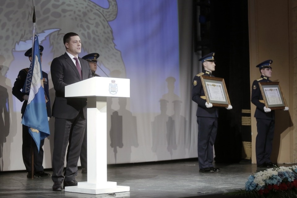 Псковской области торжественно вручили официальные символы Псковской области торжественно вручили официальные символы