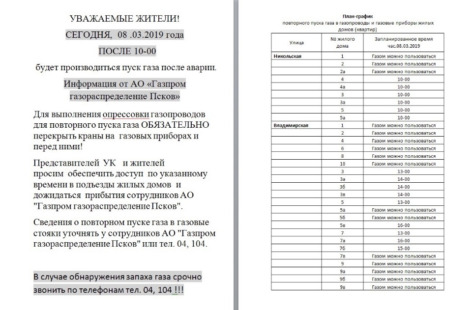 Восстановительные работы по подключению газа в микрорайоне Родина продолжаются