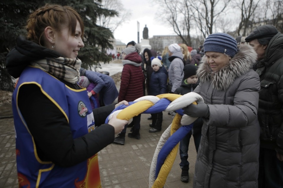 Проводы русской зимы и масленичные гуляния в Пскове