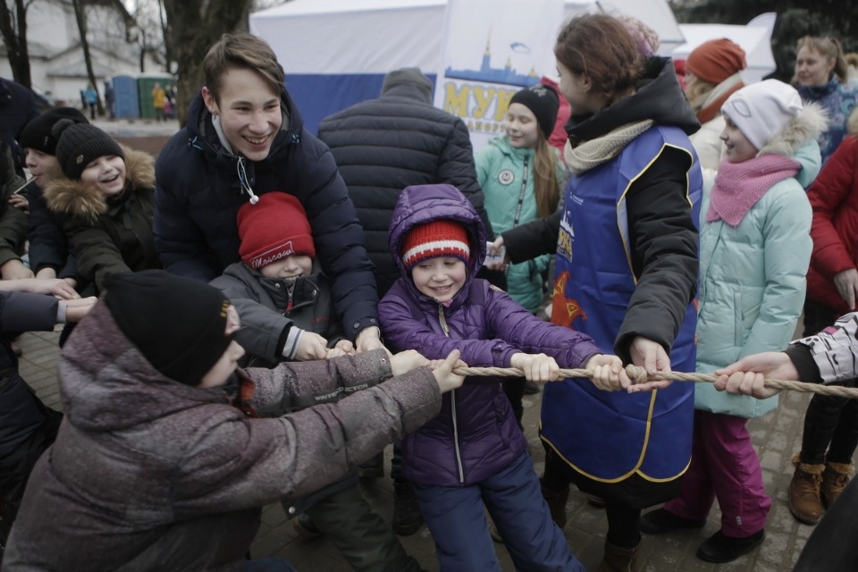 Проводы русской зимы и масленичные гуляния в Пскове