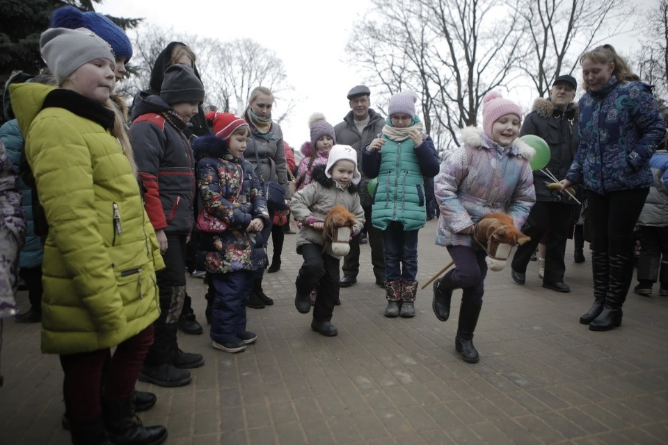Проводы русской зимы и масленичные гуляния в Пскове