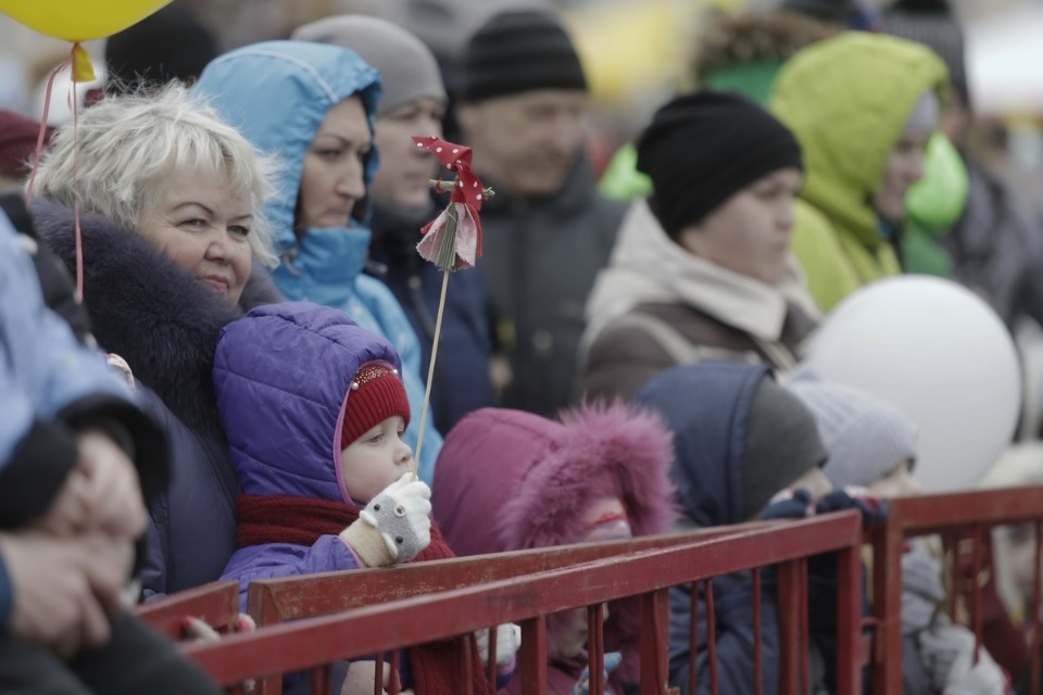 Проводы русской зимы и масленичные гуляния в Пскове