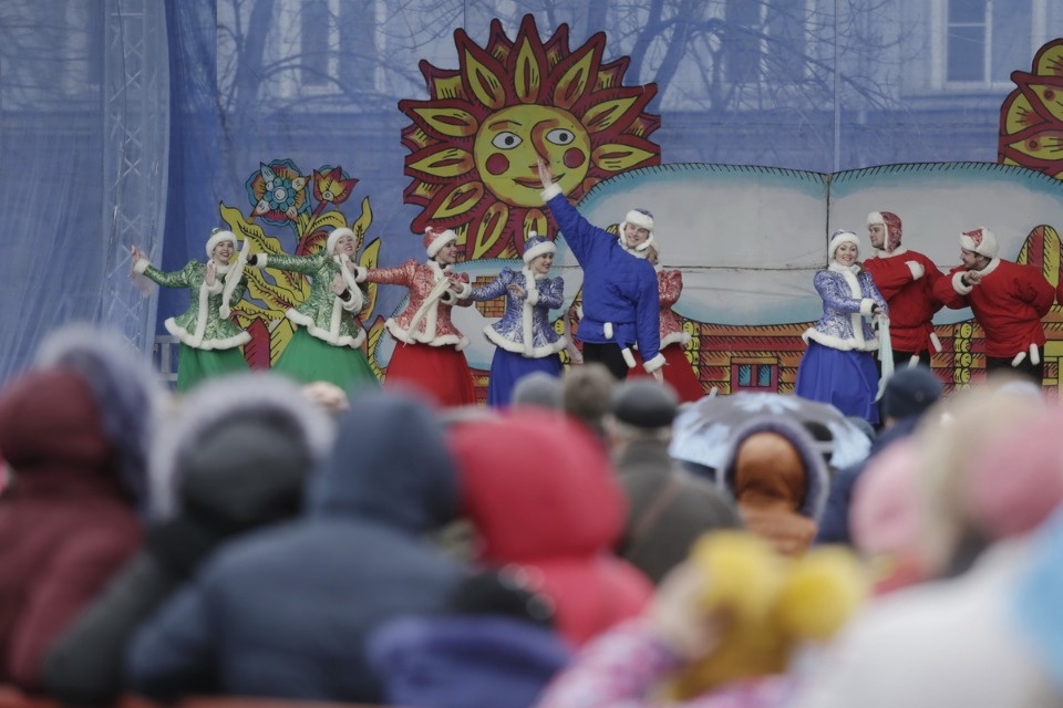 Проводы русской зимы и масленичные гуляния в Пскове