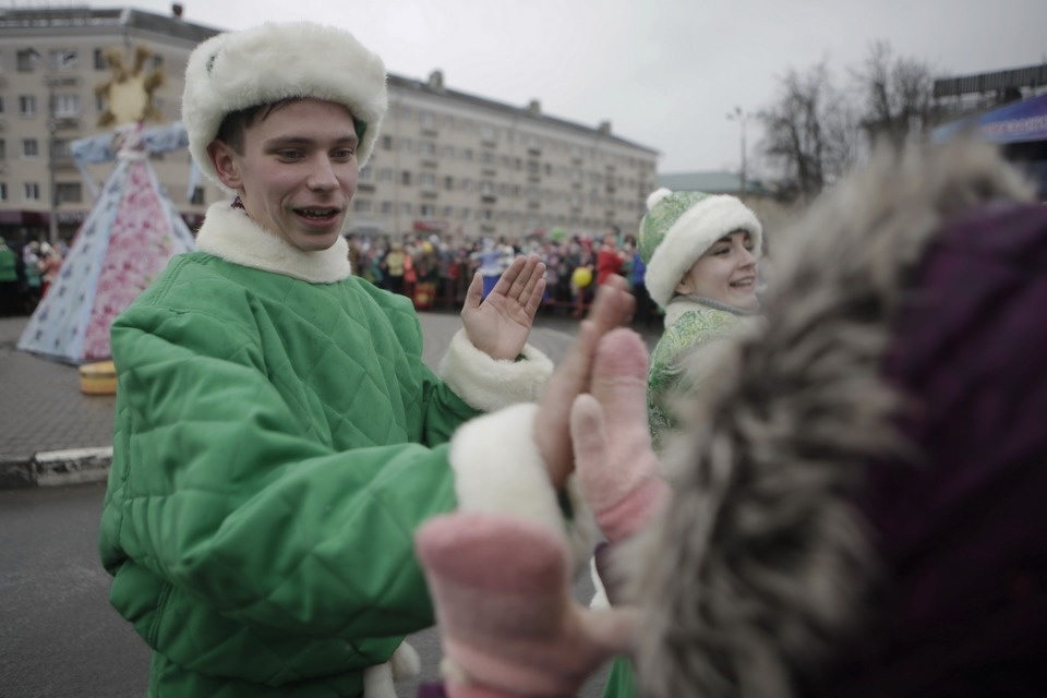 Проводы русской зимы и масленичные гуляния в Пскове