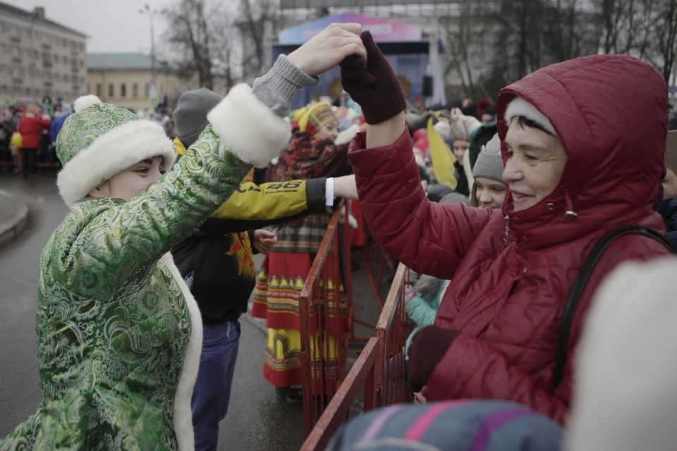 Проводы русской зимы и масленичные гуляния в Пскове