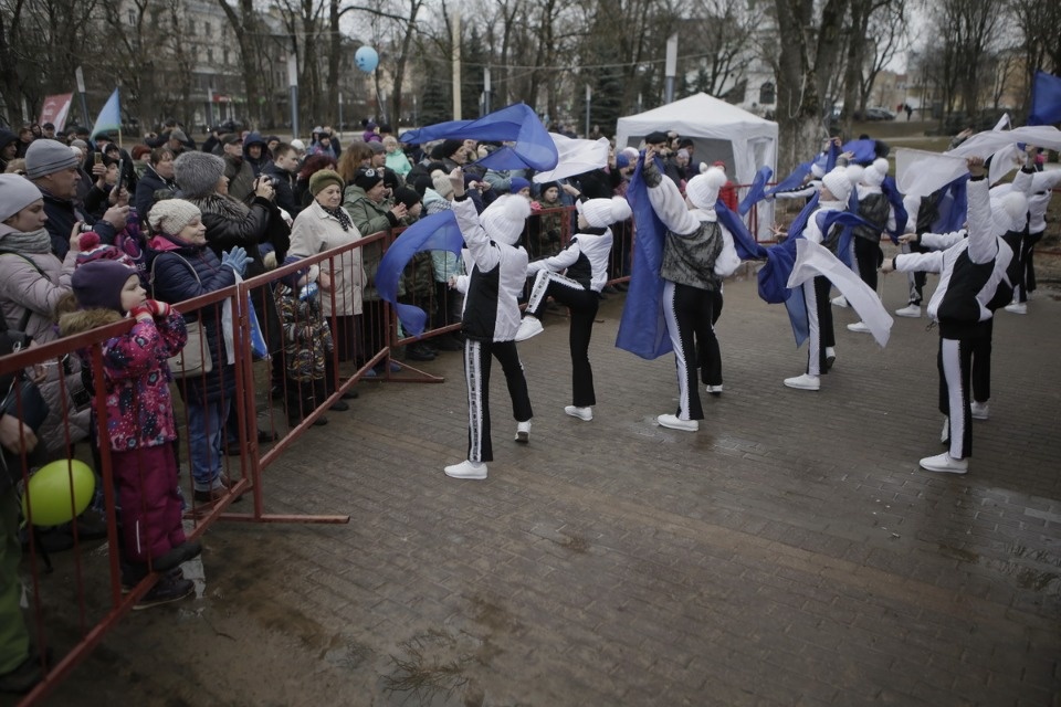 Псковичи отметили пятилетие воссоединения Крыма с Россией