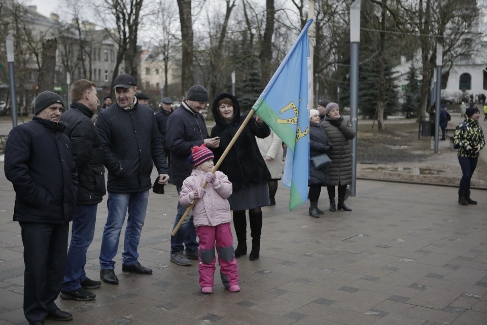 Псковичи отметили пятилетие воссоединения Крыма с Россией