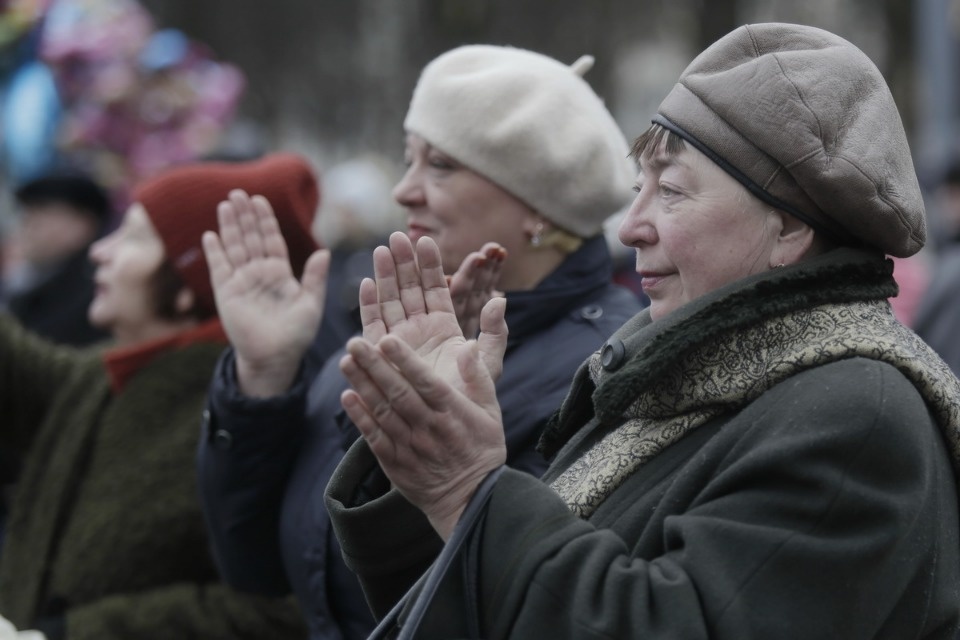 Псковичи отметили пятилетие воссоединения Крыма с Россией