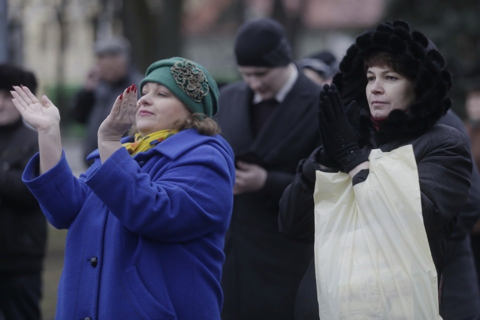 Псковичи отметили пятилетие воссоединения Крыма с Россией