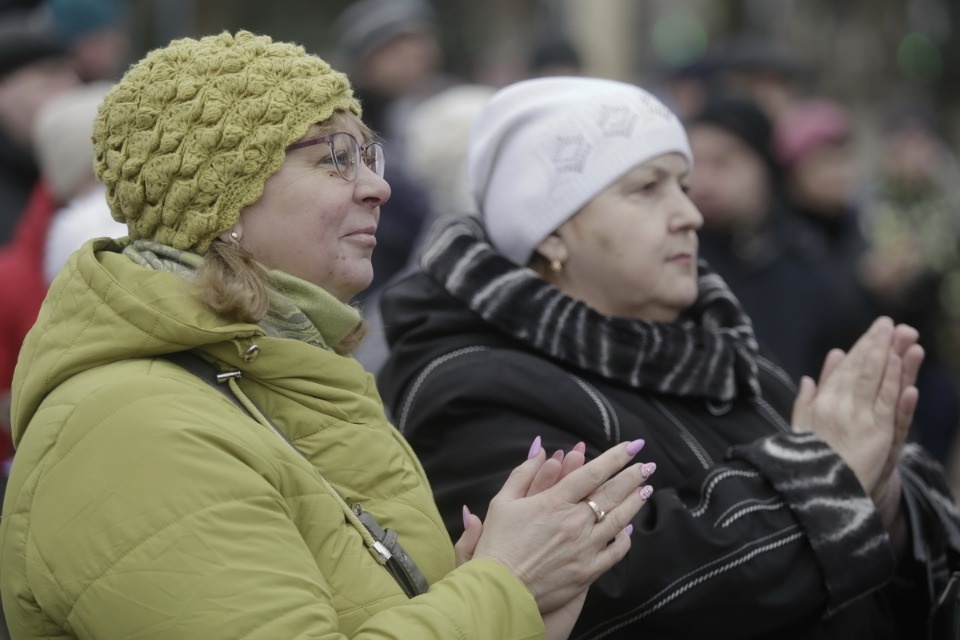 Псковичи отметили пятилетие воссоединения Крыма с Россией