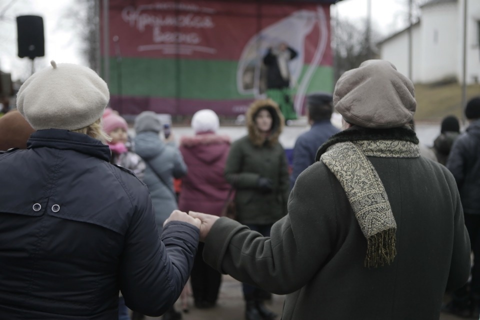 Псковичи отметили пятилетие воссоединения Крыма с Россией