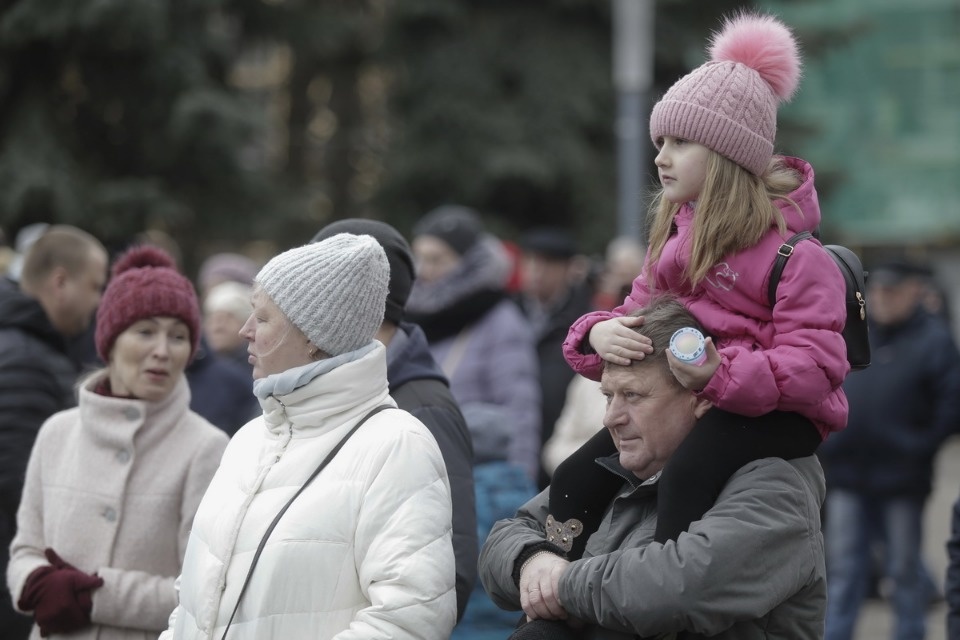 Псковичи отметили пятилетие воссоединения Крыма с Россией