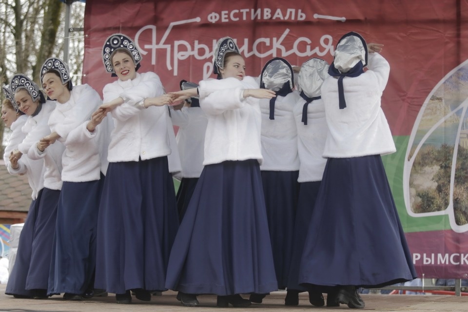 Псковичи отметили пятилетие воссоединения Крыма с Россией