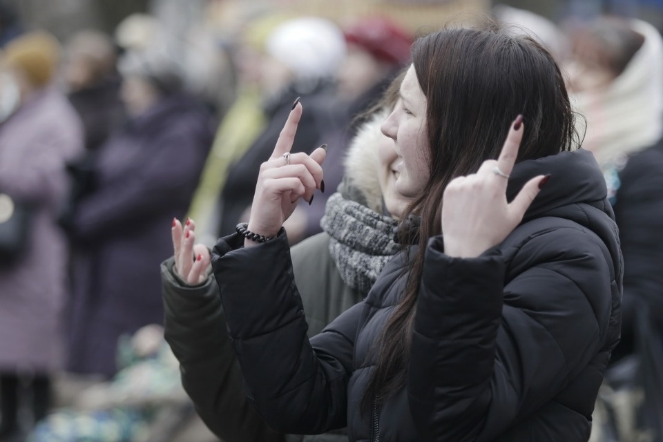 Псковичи отметили пятилетие воссоединения Крыма с Россией