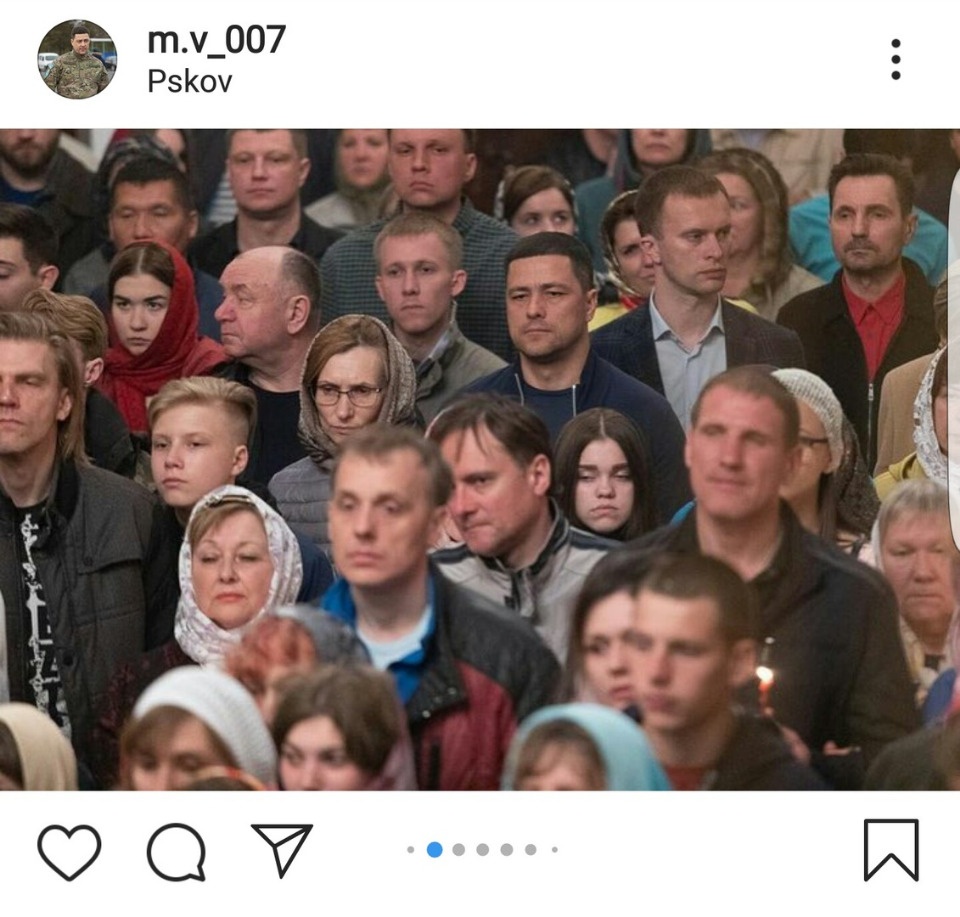 Михаил Ведерников встретил праздник светлой Пасхи вместе с псковичами