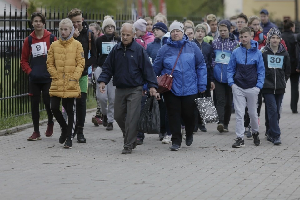 Парад участников Эстафеты «Псковской правды»