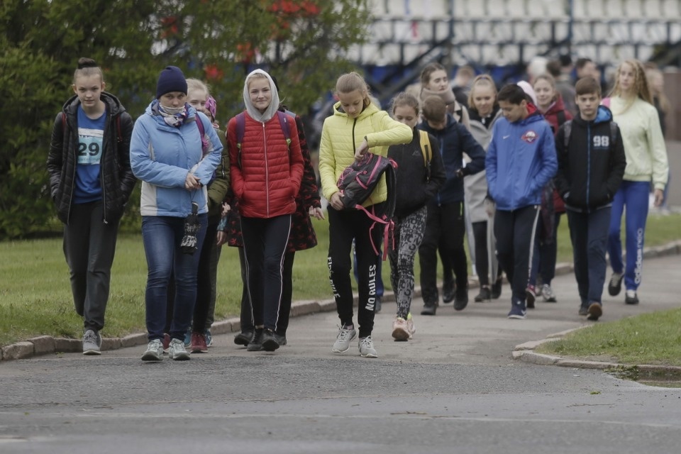 Парад участников Эстафеты «Псковской правды»
