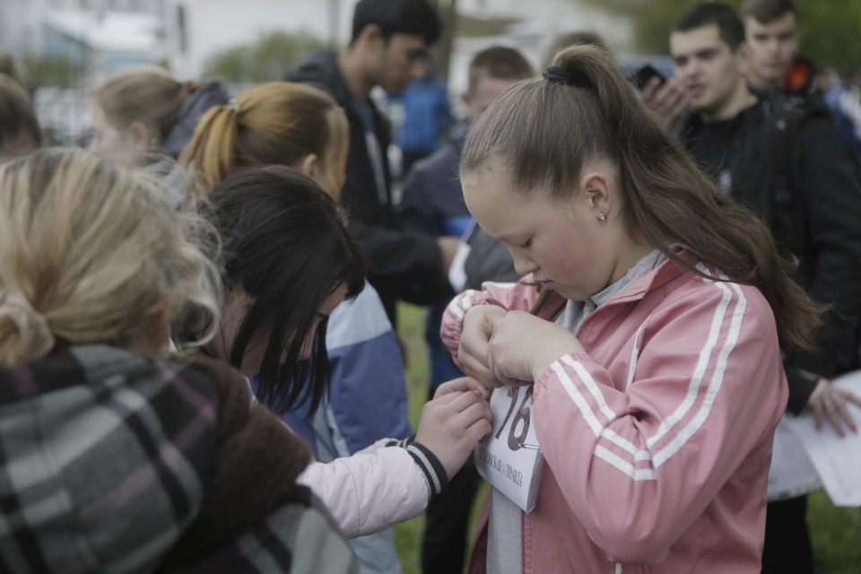 Парад участников Эстафеты «Псковской правды»