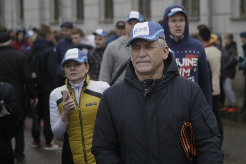 Парад участников Эстафеты «Псковской правды»