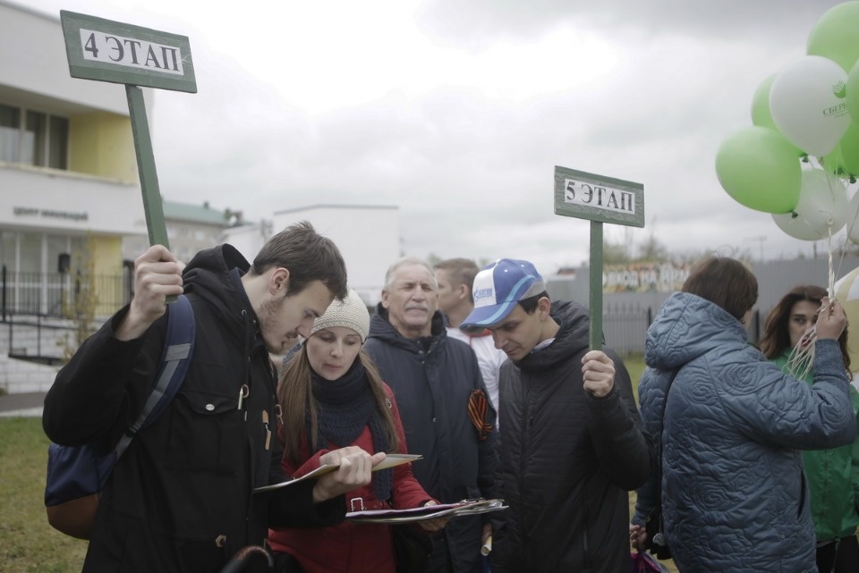 Парад участников Эстафеты «Псковской правды»