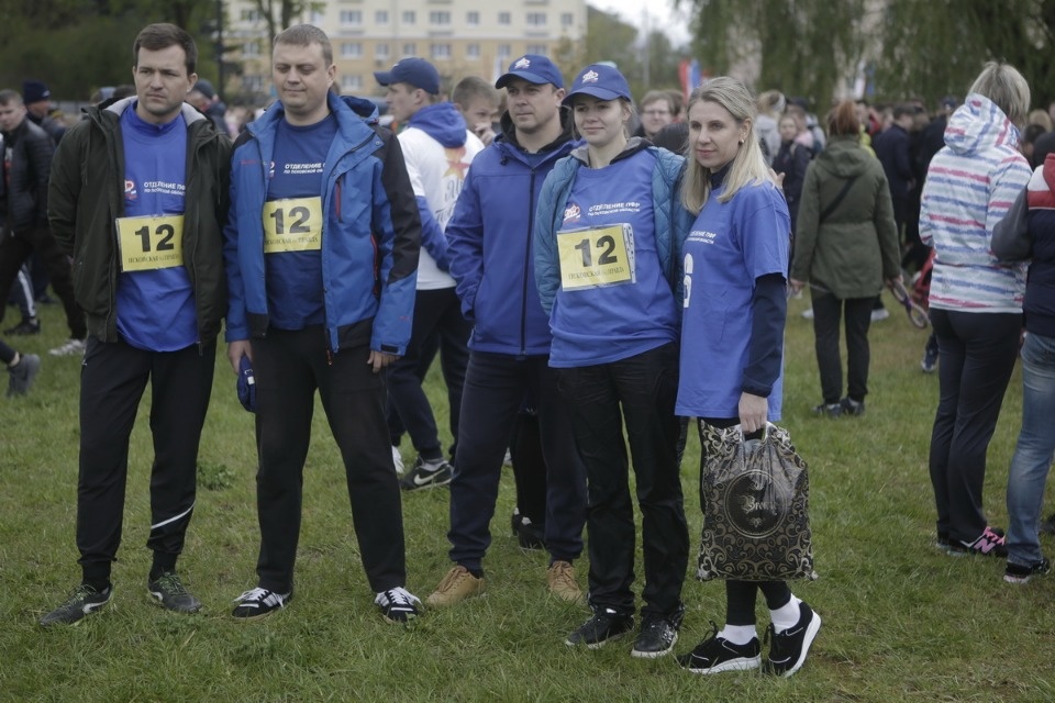 Парад участников Эстафеты «Псковской правды»