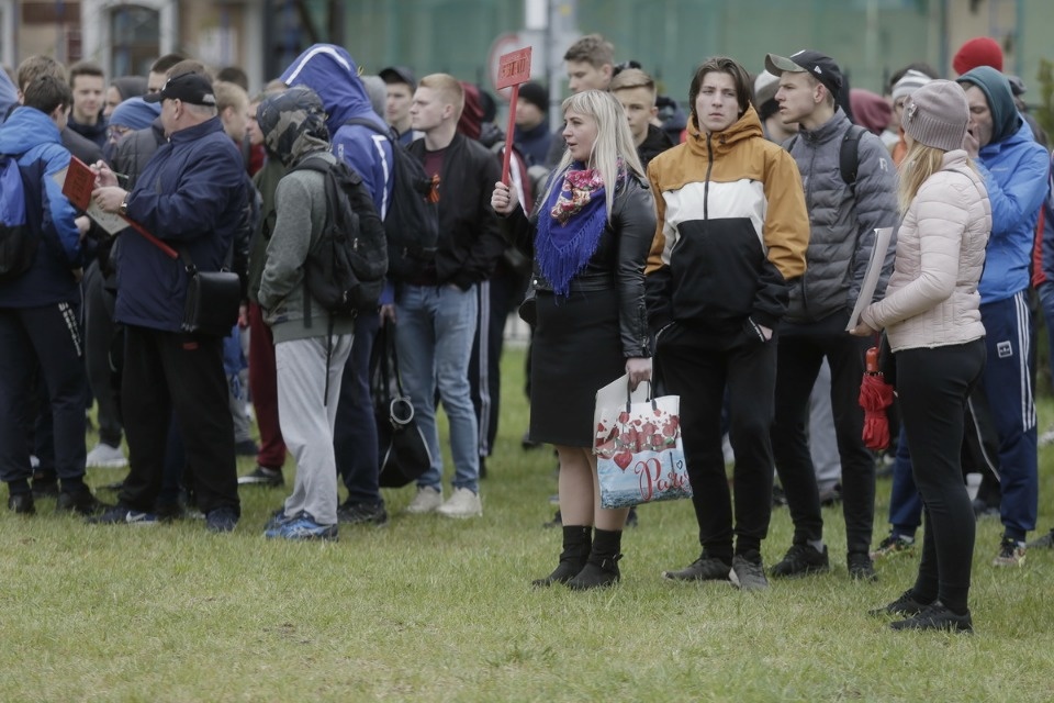 Парад участников Эстафеты «Псковской правды»