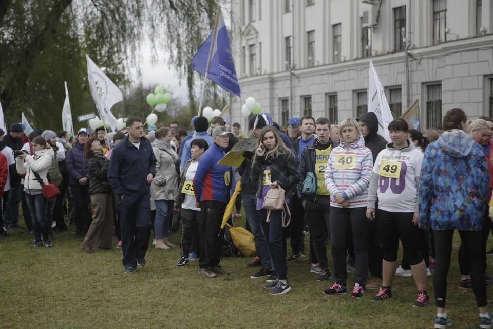 Парад участников Эстафеты «Псковской правды»
