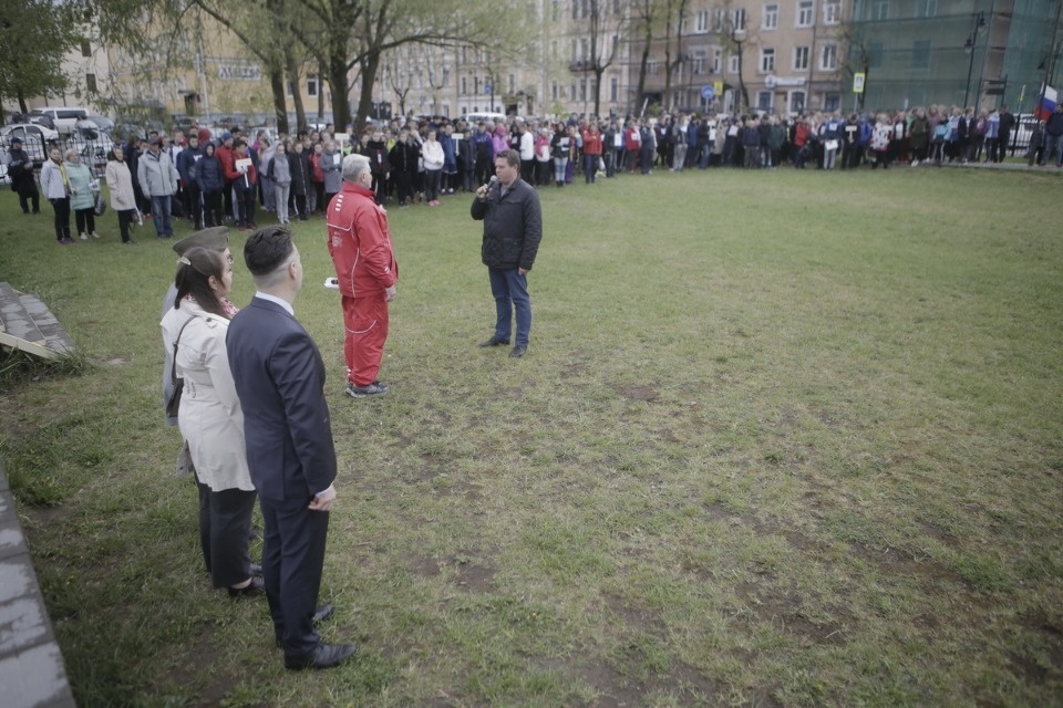 Парад участников Эстафеты «Псковской правды»