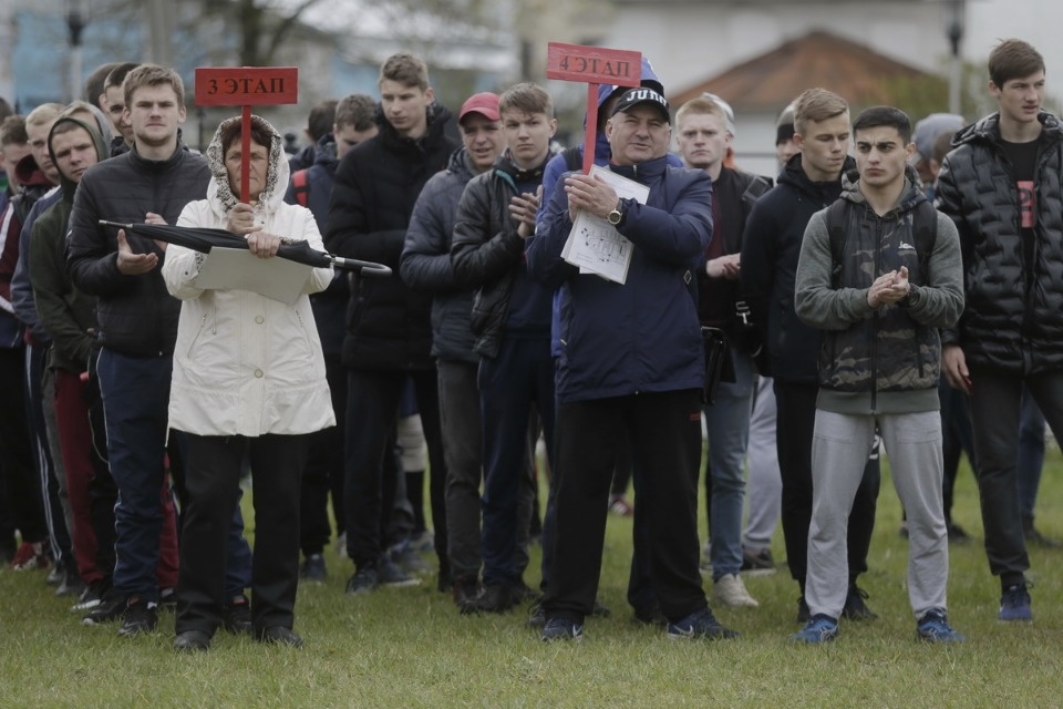 Парад участников Эстафеты «Псковской правды»