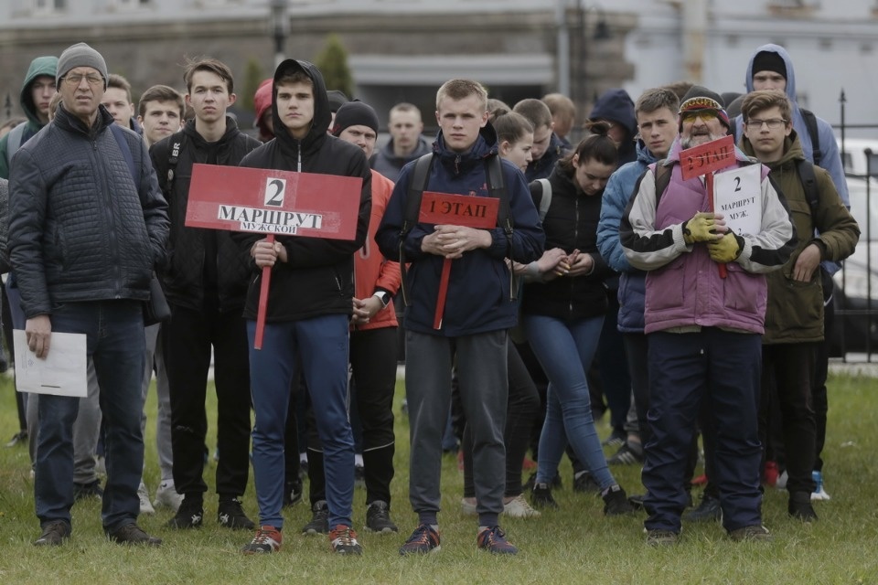 Парад участников Эстафеты «Псковской правды»