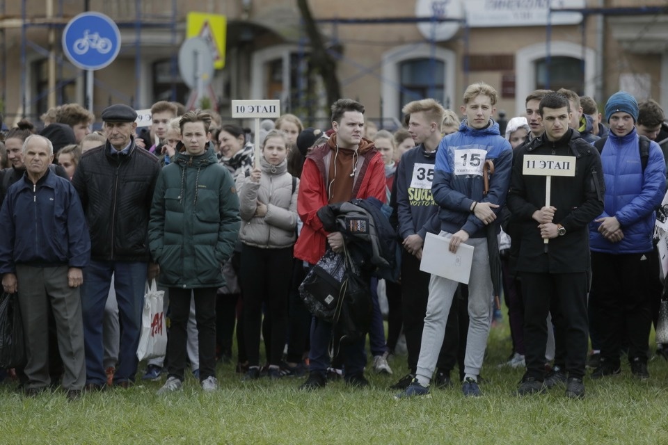 Парад участников Эстафеты «Псковской правды»