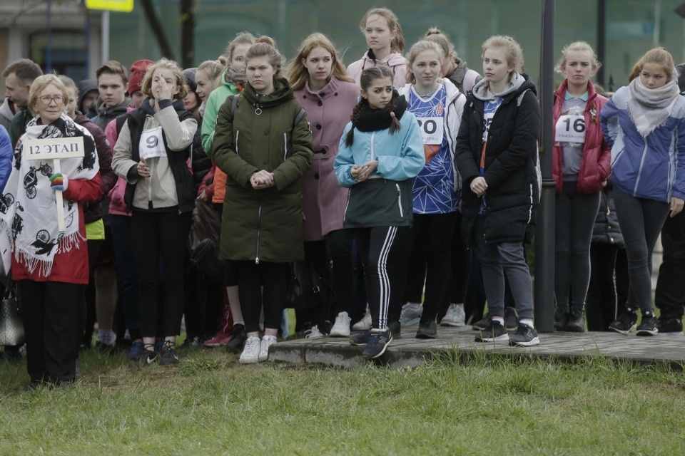 Парад участников Эстафеты «Псковской правды»