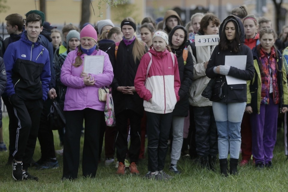 Парад участников Эстафеты «Псковской правды»