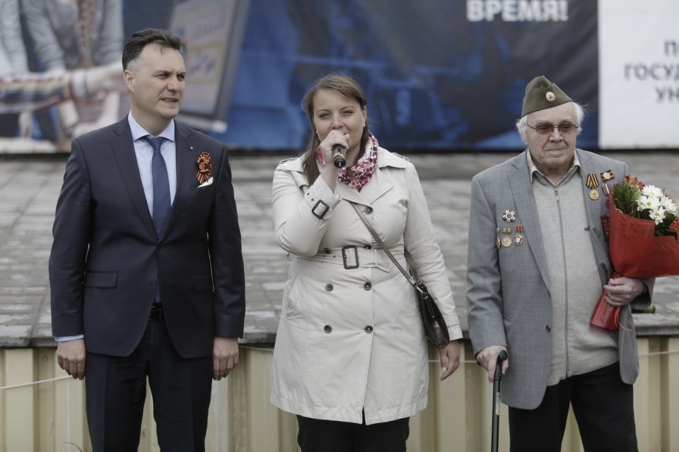 Парад участников Эстафеты «Псковской правды»