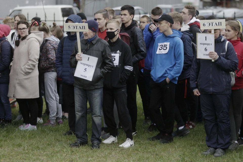 Парад участников Эстафеты «Псковской правды»