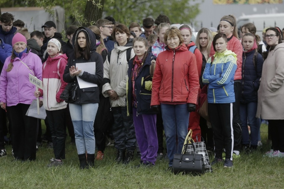 Парад участников Эстафеты «Псковской правды»