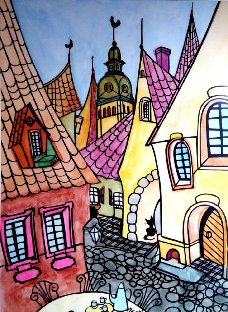 Псковский мастер резьбы по бумаге начал создавать цветные работы