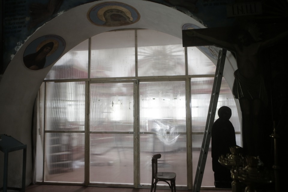 Молния уничтожила купол церкви в Камно