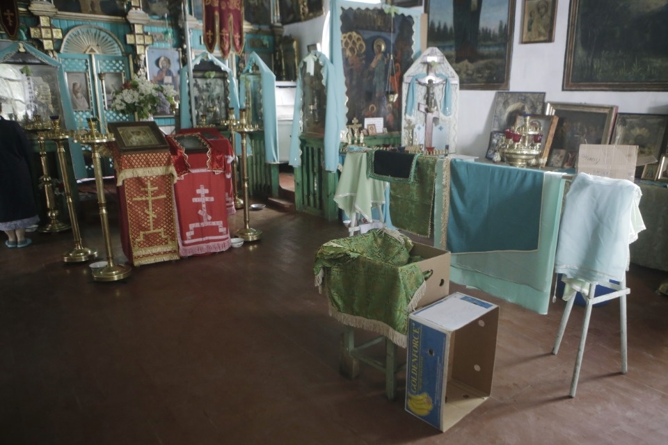 Молния уничтожила купол церкви в Камно