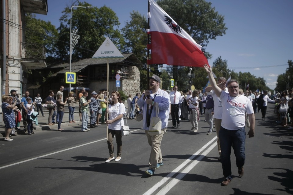 Церемония закрытия Международных Ганзейских дней в Пскове Церемония закрытия Международных Ганзейских дней в Пскове