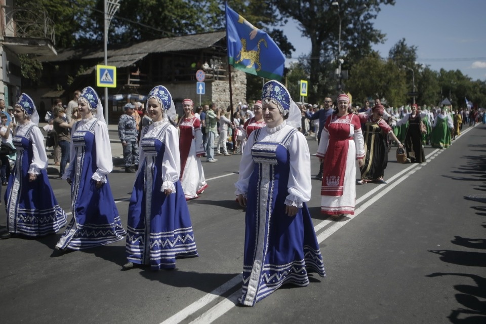 Церемония закрытия Международных Ганзейских дней в Пскове Церемония закрытия Международных Ганзейских дней в Пскове