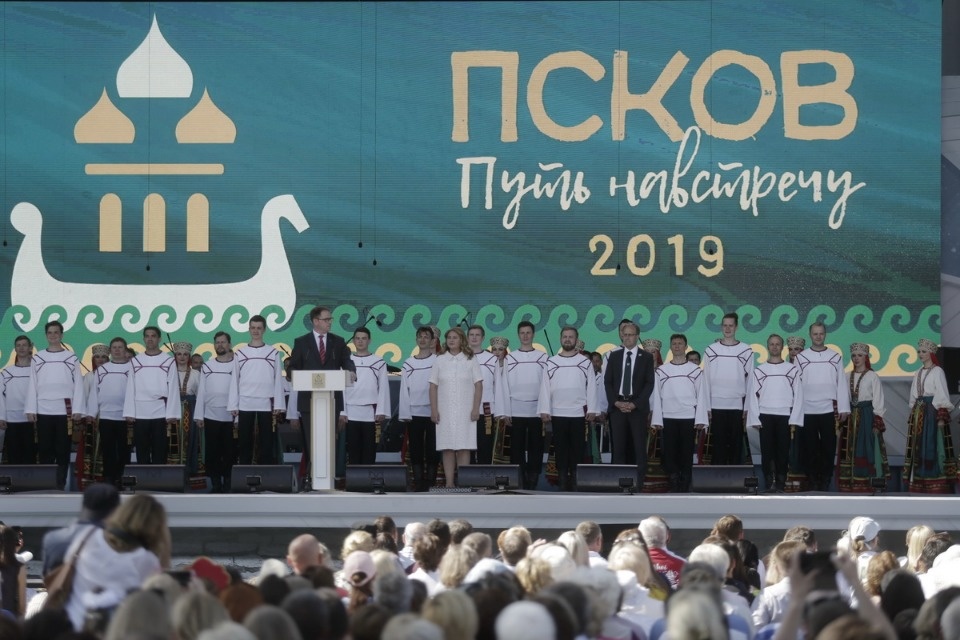 Церемония закрытия Международных Ганзейских дней в Пскове Церемония закрытия Международных Ганзейских дней в Пскове