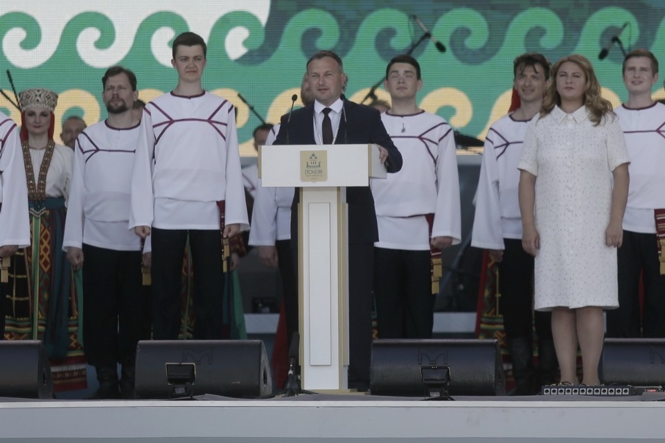Церемония закрытия Международных Ганзейских дней в Пскове Церемония закрытия Международных Ганзейских дней в Пскове