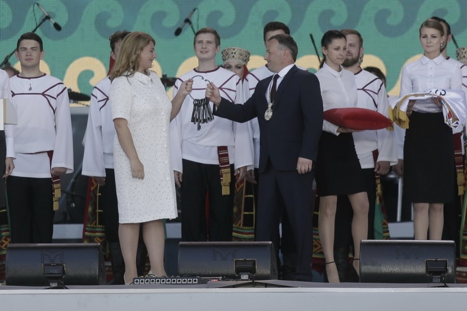 Церемония закрытия Международных Ганзейских дней в Пскове Церемония закрытия Международных Ганзейских дней в Пскове