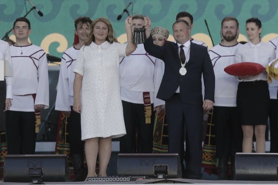 Церемония закрытия Международных Ганзейских дней в Пскове Церемония закрытия Международных Ганзейских дней в Пскове
