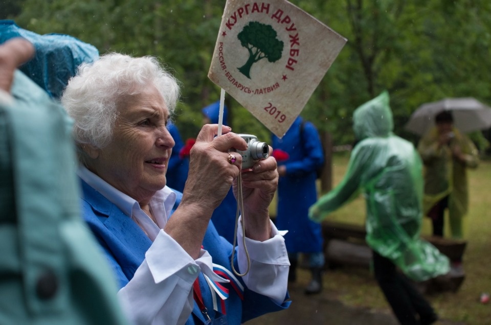 Встреча ветеранов войны на Кургане Дружбы