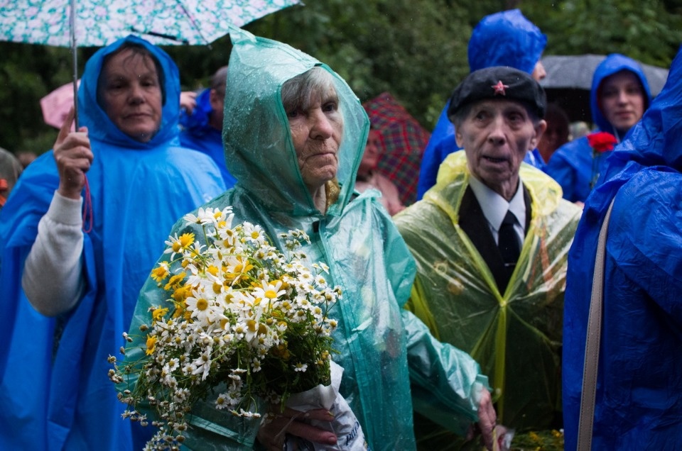 Встреча ветеранов войны на Кургане Дружбы