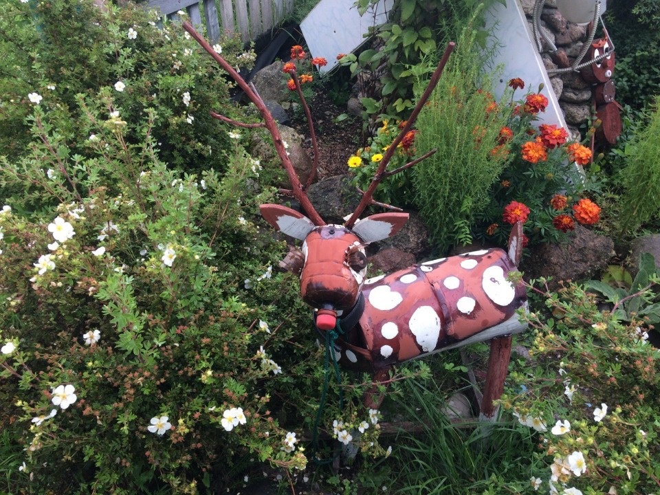 Ландшафтный дизайн из вторсырья